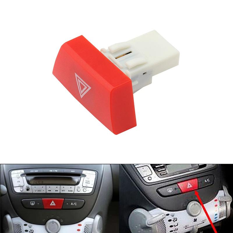 Car Replacement Hazard Light Switch OEM 6490NG Auto Hazard Lamp Button Vehicle Button As Picture Shows High Reliability
