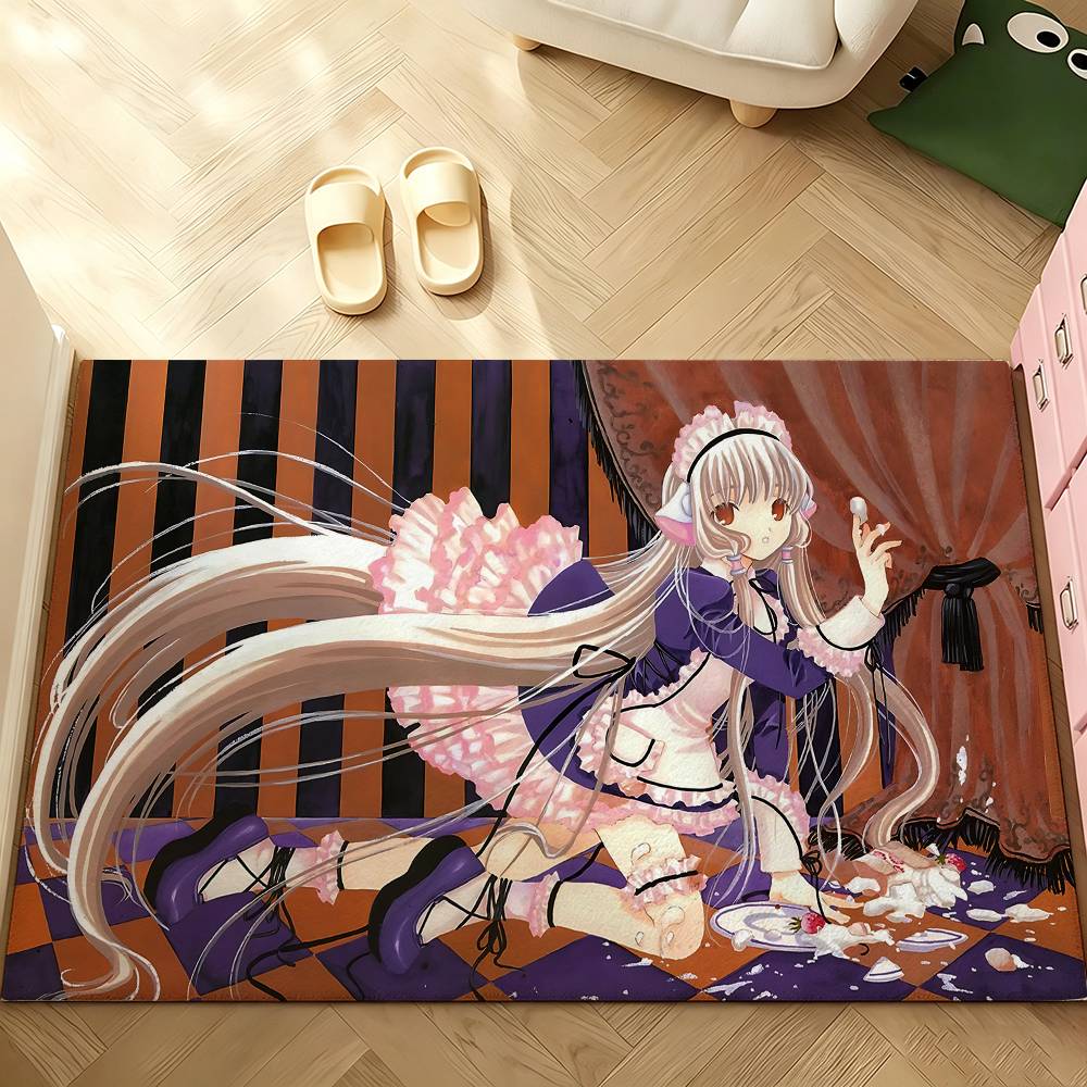 Anime C-chobits Carpet Bathroom Anti-slip Mat Door Mat Home Decoration Mat Entrance Door Mat Scratch-resistant Door Mat