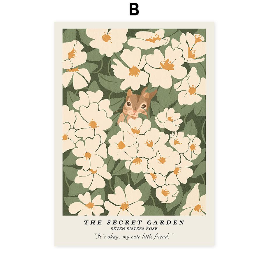 Flower Market Wall Art Colorful Canvas Painting Nordic Plant Poster Printed Picture Of The Living Room Mural Decorative Painting