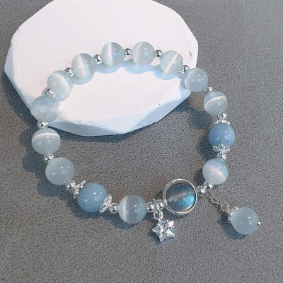 Butterfly Bracelet Niche Design Bracelet Girlfriend Versatile Temperament Gift Women's Bracelet Aquamarine Bracelet