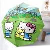 1pc Hello Kitty Automatic Opening/Closing Umbrella with Portable Tri-Fold Design, 8-Bone Iron Frame, Outdoor Umbrella, Ideal Gift for Fans, Travelers,