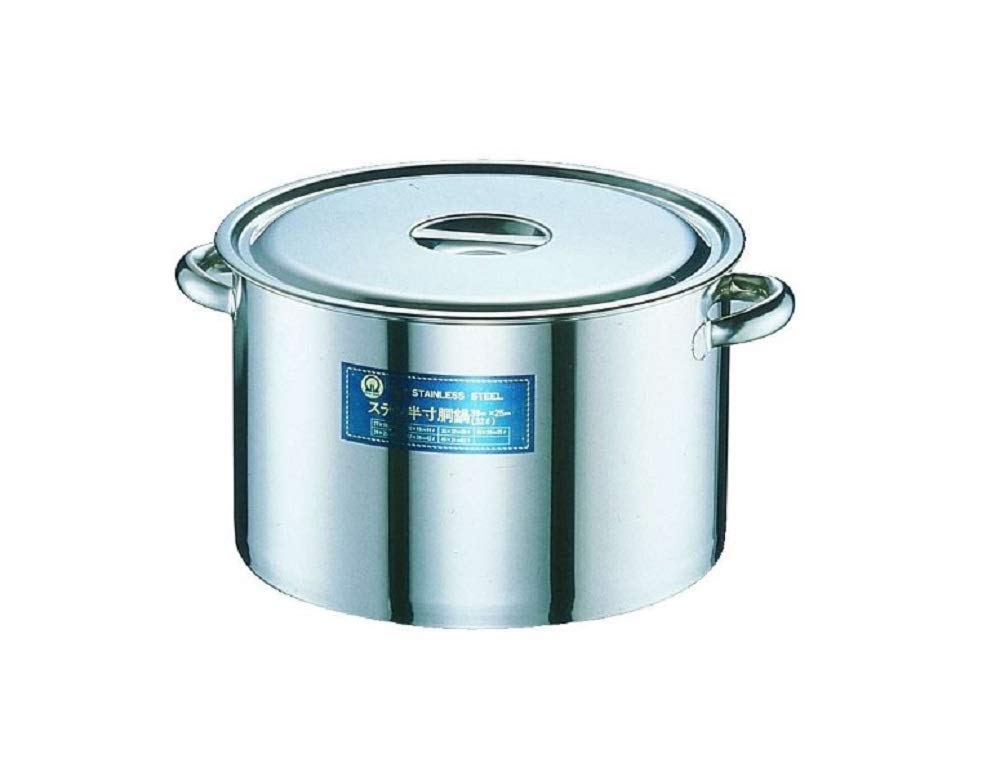 

Endo Shoji Commercial Pot 27cm Stainless Steel Made in Japan AHV11027 Half-Cylinder