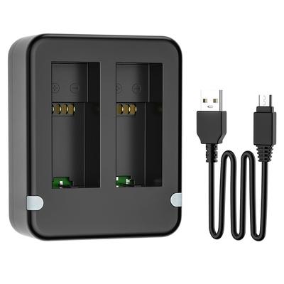 Doppel Dual Port Slot Batterie Ladegerät Für Go Pro Gopro Hero 12 11 10 9 Schwarz Sport Kamera Zubehör Mit USB kabel Reise