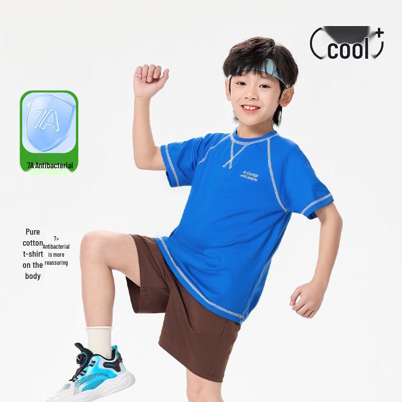 EBAER Kids  7A Antibacterial Pure Cotton Short-Sleeve T-Shirt 150