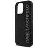 Karl Lagerfeld Hc 3D Rubber Case         Elongated Glitter For iPhone 16 Pro Black