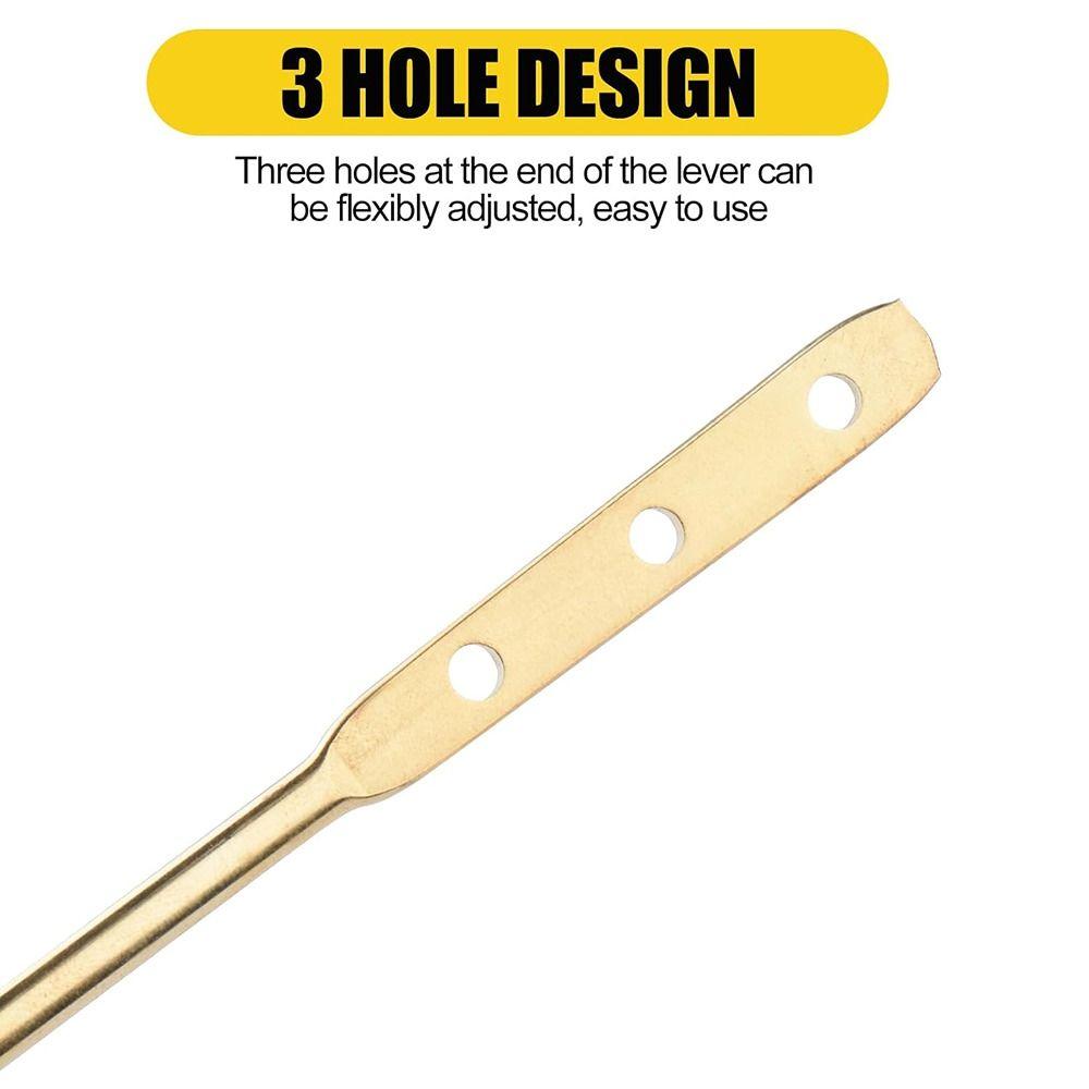 Chrome Finish Toilet Tank Flush Lever Toilet Repair Handle with Nut  Bathroom Accessories