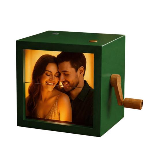 Yousheng Індивідуальна фото-розгорткова коробка Ручна розгорткова книжка-картинки з підсвіткою Персоналізована фото-розгорткова коробка Рамка Анімаційна машина Подарунки на Різдво