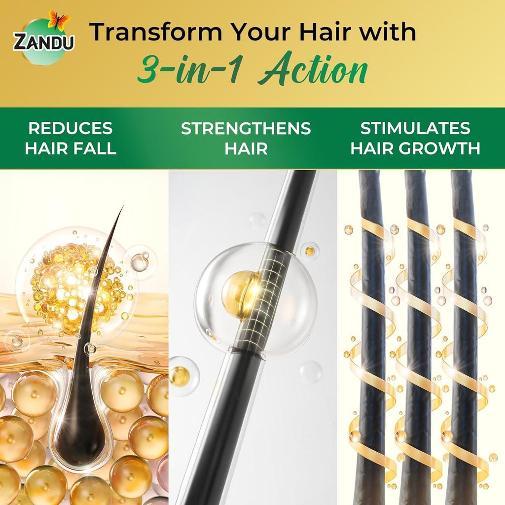 Zandu Neelibhringar Ayurvedic Hair Oil 100 Ml Traditional Taila Pak Vidhi Scalp Nourishing Hair Care Oil For Stronger Fuller Looking Hair