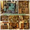 MiniCity DIY Book Nook Kit - Dollhouse Kit - Miniature House Kit with Artwork and LED Lights (Radium Lady)