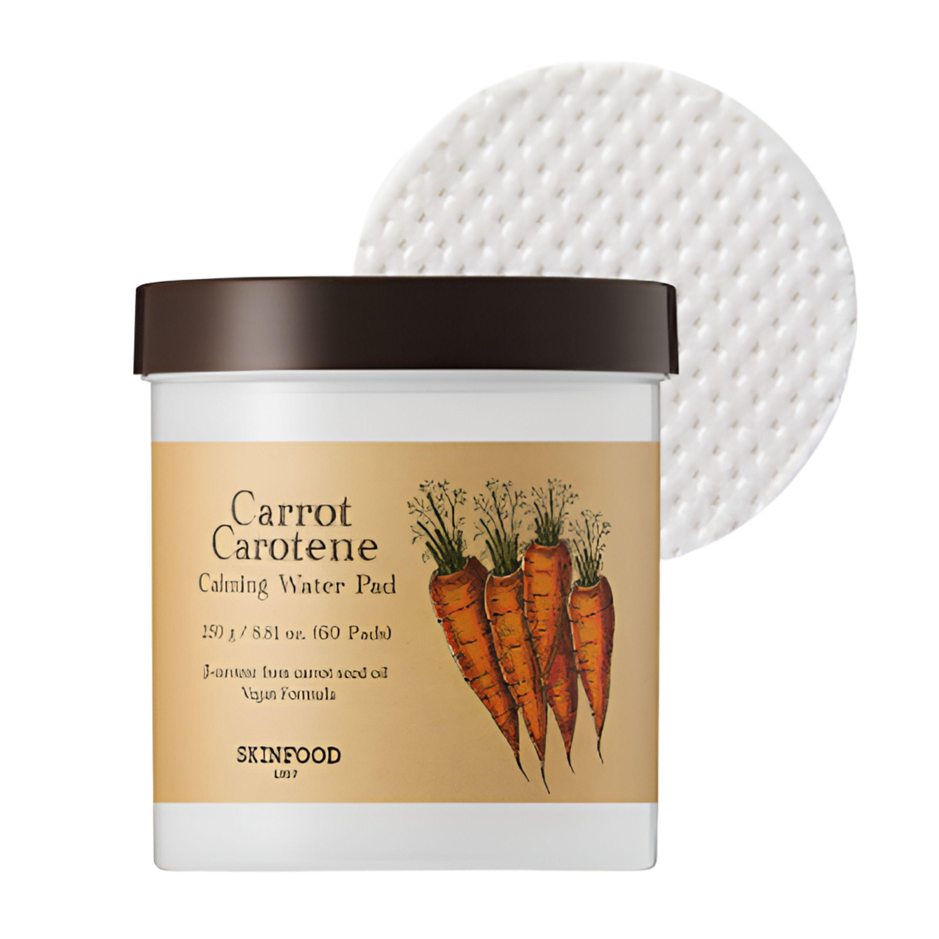 SKINFOOD Carrot Carotene Calming Water Pad 60 sheets