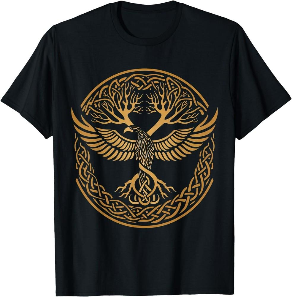 NEW LIMITED Raven of Odin Connected With Tree of Life Viking Gift T-Shirt S-5XL Unisex T-Shirt