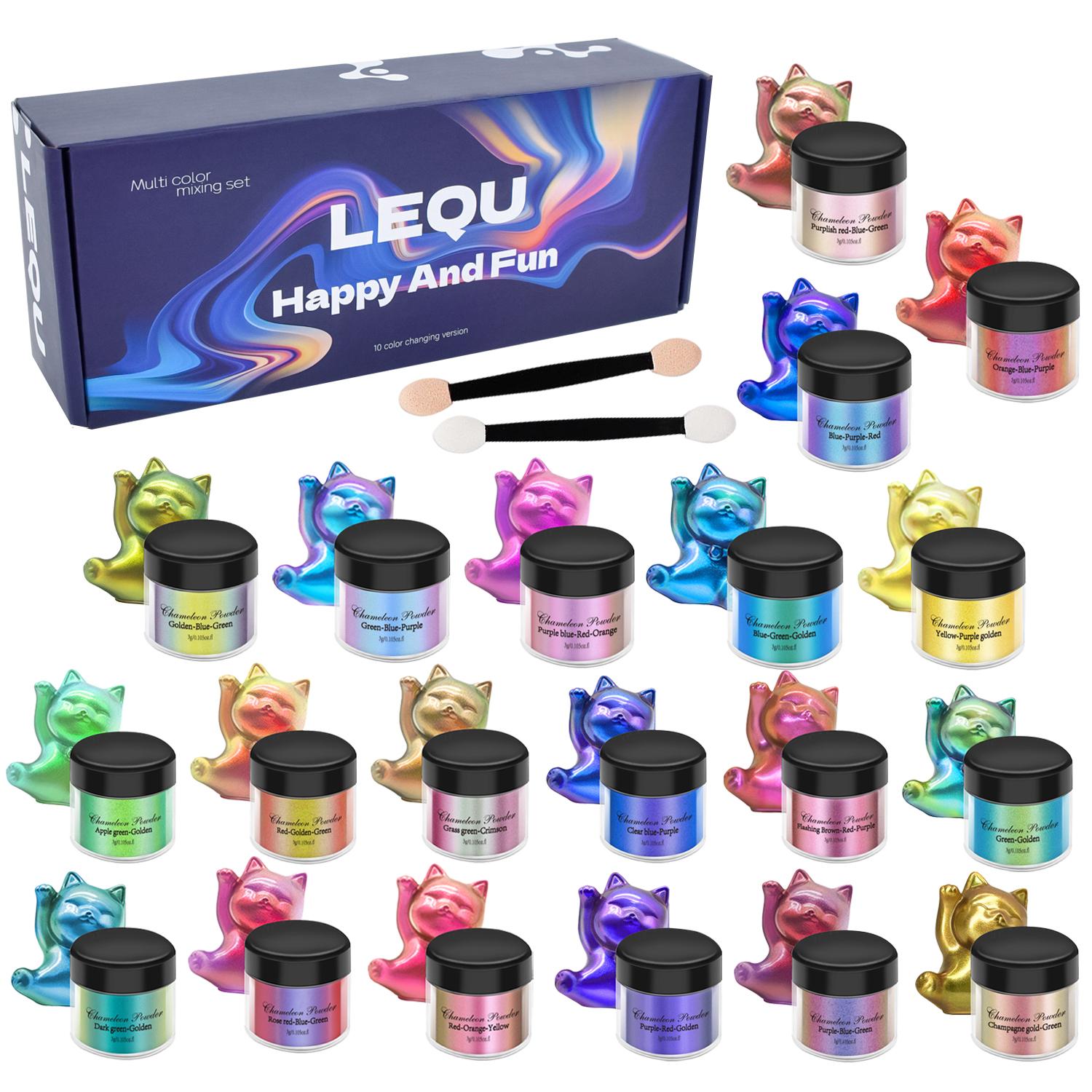 1 Set Chameleon Powder Nail Chrome Pigment DIY Epoxy Resin Mold Dye Nail Art Glitter Dust Manicure DIY Mica Powder Pigments