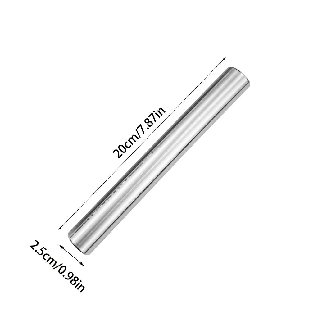 Simple stainless steel rolling pin, suitable for baking, very suitable for rolling sugar, pie, Wonton and pizza dough