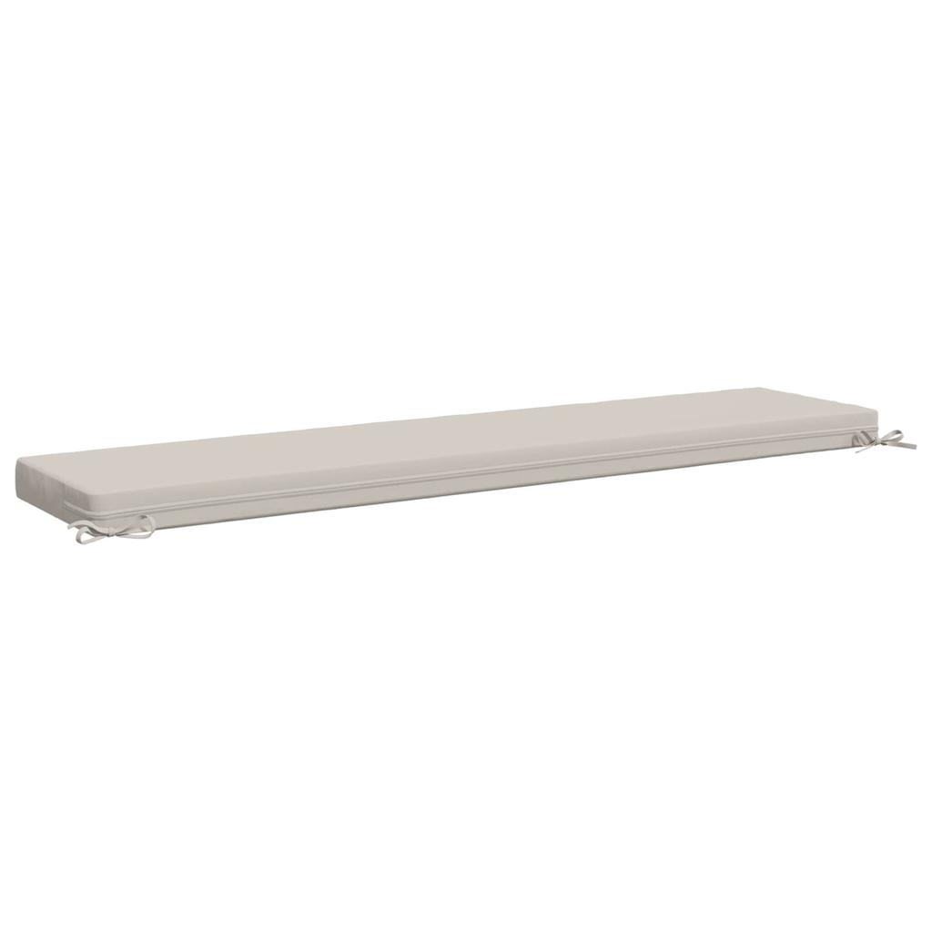 Bench Cushion SOEST 100percent  Polyester White 180 x 40 x 8 cm