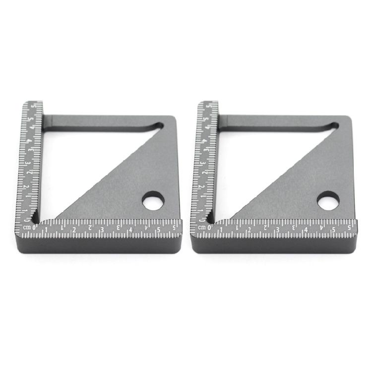 

Portable Aluminum Metal Crafting Ruler Offering 45° 90° Angle Drawing And Multiple Dimensional Measurement For DIY Projects