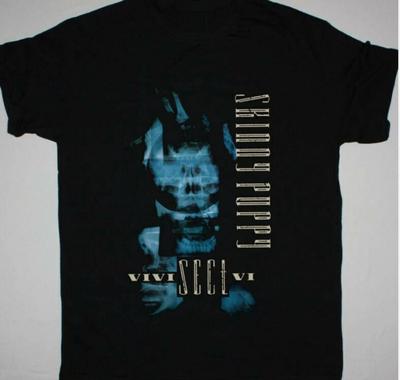 Vintage 90s SKINNY PUPPY VIVISECTVI Tee Cotton Black Unisex   T-Shirt