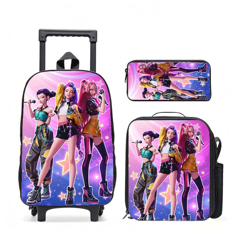 Kpop Witch Hunters Casual Backpack Digital Printing Men'S And Women'S Commuter Backpack Rod Backpack Student Bag