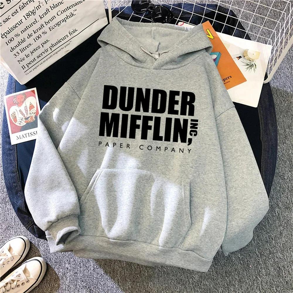 2025 New Men Women Hoodies The Office Dunder Mufflin INC Paper Hoodie Dwight Schrute Sweatshirt  Casual Pullover Hooded Sweater