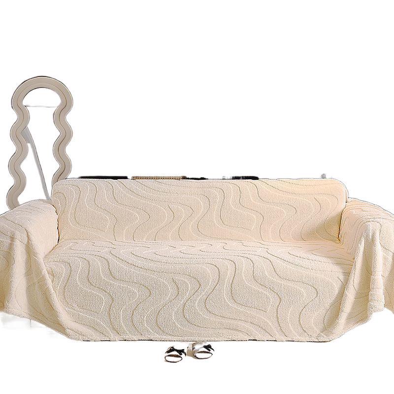 Plush Non-Slip Cat-Scratch-Proof Sofa Cover for Autumn/Winter