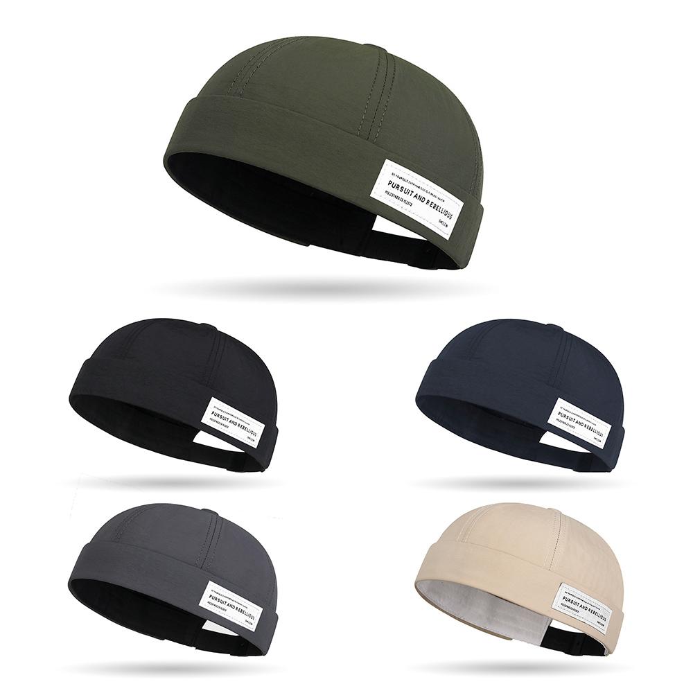 Versatile Unisex Sun Hat Rolled Cuff Harbour Hat Street Lightweight Newsboy Cap  for Men