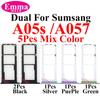 5Pcs Mix Color SIM tray Holder SD Card Power Volume Buttons Side Key On Off Adapter Drawer For Samsung A05 A05s A15 A25 A35 A55