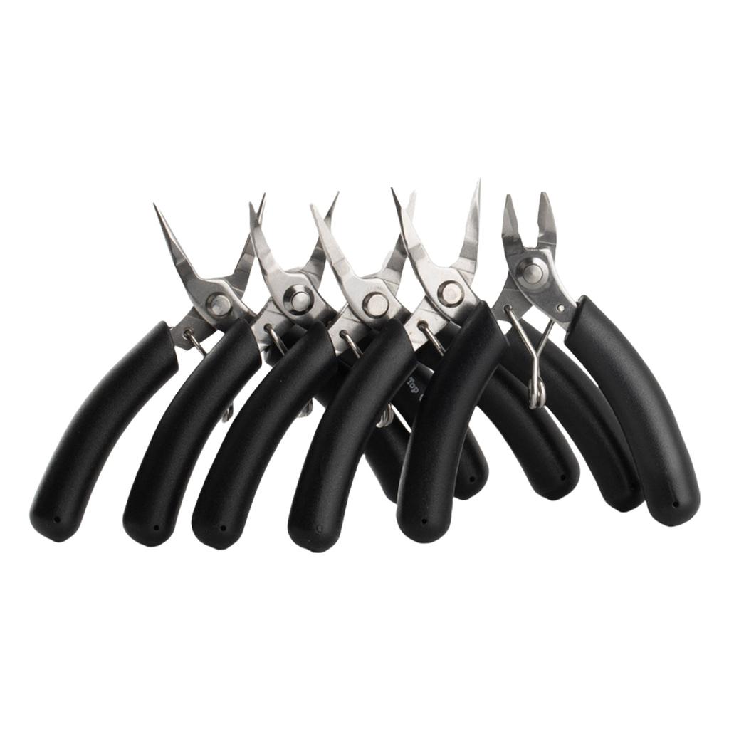 5 Pieces Multifuntional Jewelry Tool Set Jewelry Pliers Set Round Nose Pliers for Professional Crafting and Repairs