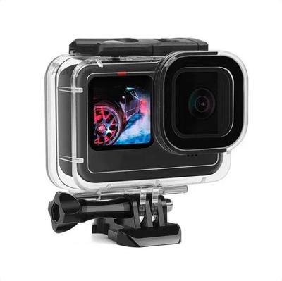 Boîtier étanche 60M pour GoPro Hero 10 9, boîtier de protection noir pour plongée sous-marine, couvercle de coque, filtre de couleur rouge violet