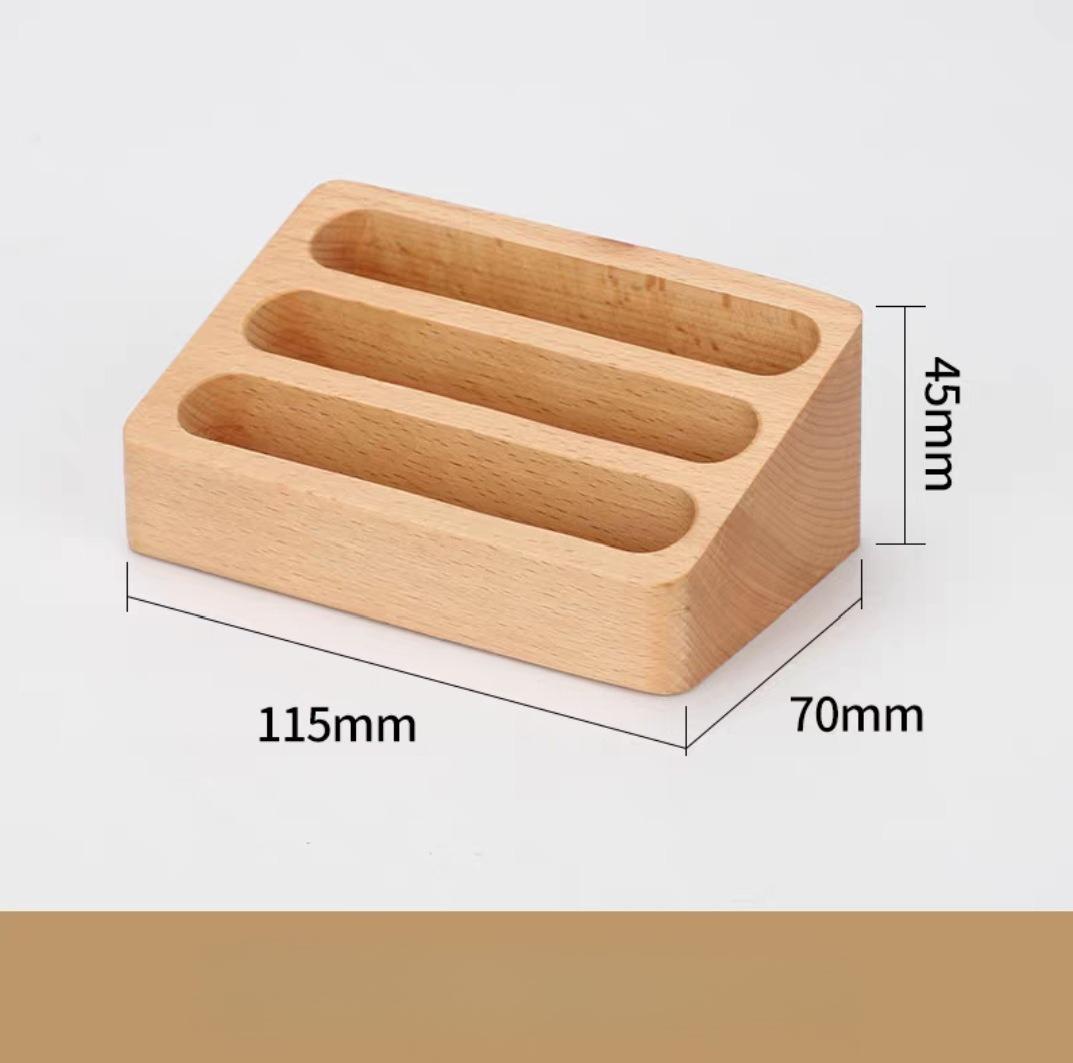 Creative Black Walnut Beech Solid Wood Card Holder Business Card Holder Business Card Box Card Storage Box