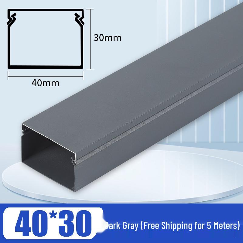 Aluminum Square Wire Trunking with Concealed Metal Clip Cover