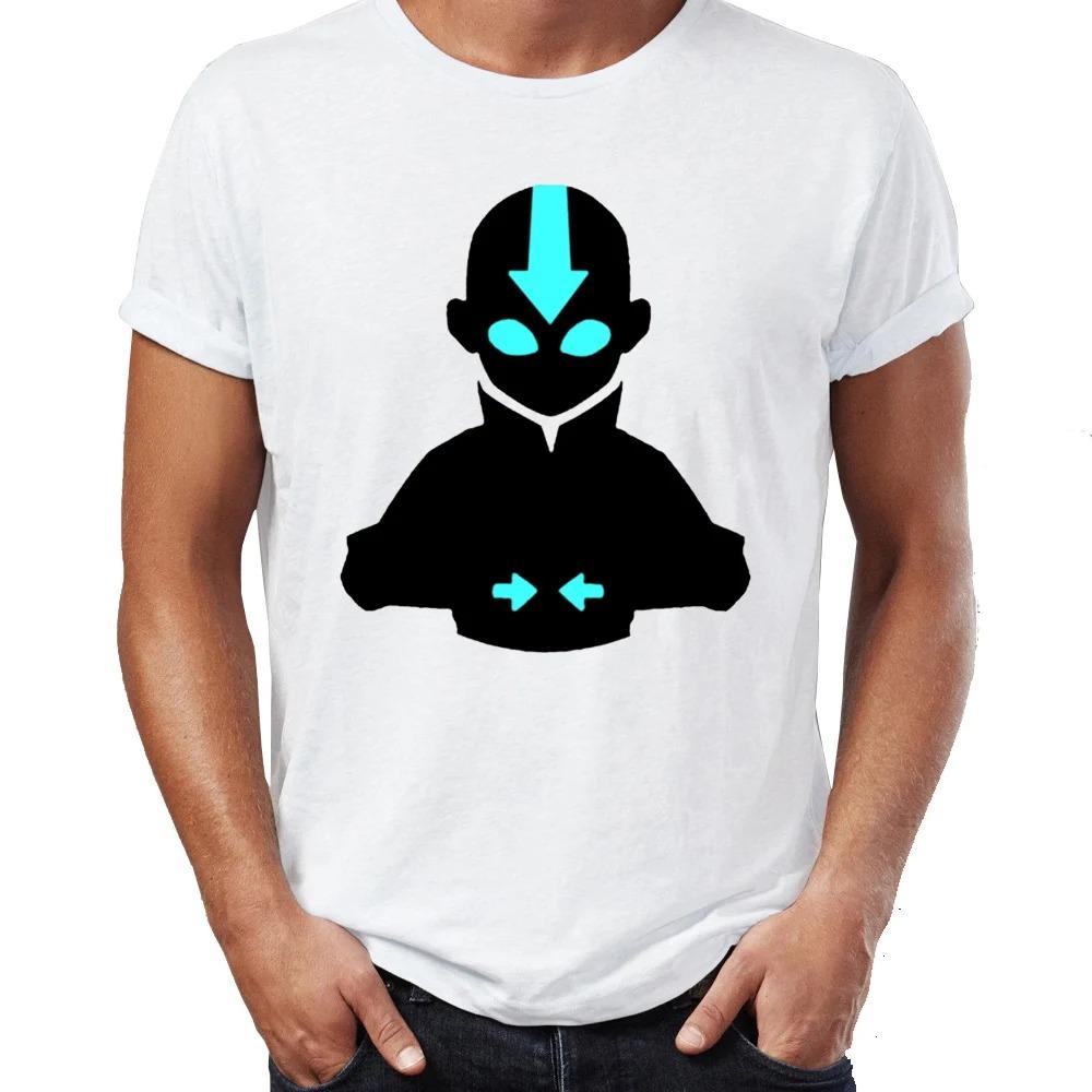 Ležérní pánské tričko Avatar The Last Airbender Aang A Appa Anime Drsné Tričko Unisex Trička Topy Harajuku Streetwear