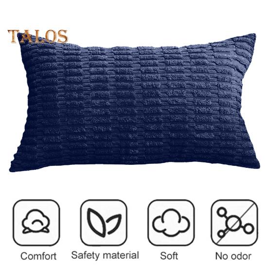 Set Di 2 Federe Per Cuscini 50x50 Cm In Pelliccia Artificiale Morbida, Grigio - Copricuscini Double Face Lusso Per Divano E Camera Da Letto