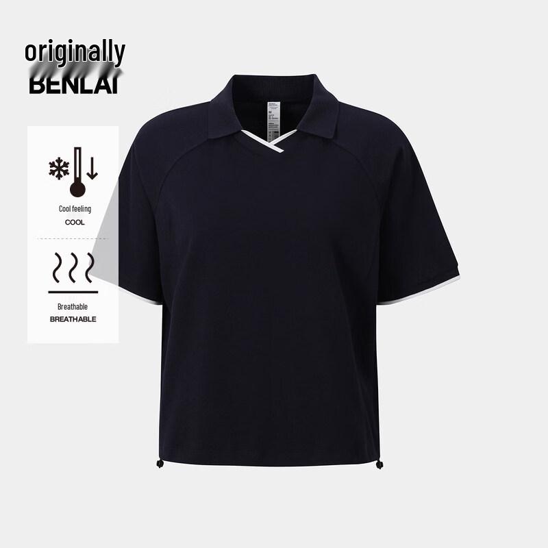 

BENLAI Women s Cooling Polo Neck Short Sleeve T-Shirt