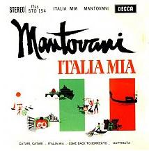 

7inch Record MANTOVANI & HIS ORCHESTRA - Italia Mia STO154 DECCA 1961 UK Country/Folk Used