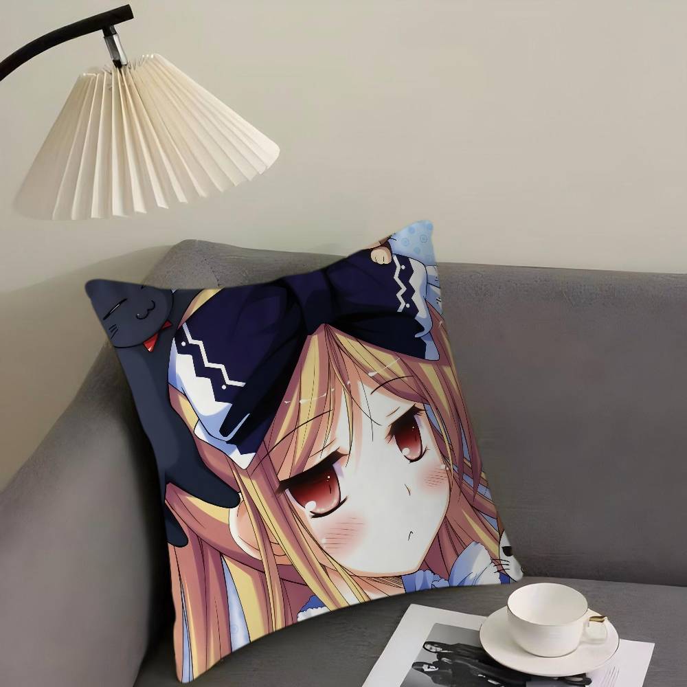 Shukufuku No Campanella Anime Cartoon Kissen Geschenke Heim Büro Einrichtung Schlafzimmer Sofa Auto Kissenbezug Hülle 45x45cm