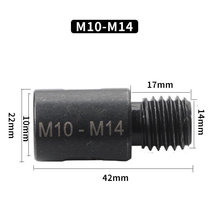 Drill Bit Adapter: M10/M14 To American Thread for Angle Grinder
