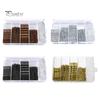 Hair Pins Kit Buns Brown U Shape Pins Hair Ties Set Easy Storage Metal Clips Hairpin Storage Box Weddings Parties Daily Wear