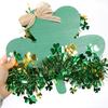 Irish Festival Decoration Wood Shamrock Door Sign Hanging Ornament for Front Door Mantels Tree Holiday Party Decoration