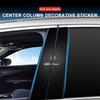 B-Pillar Center Column PET Decals Emblem 3d Sticker Auto Parts Caps For Alfa Romeo 147 159 Giulietta Giulia Mito Spider Alpha