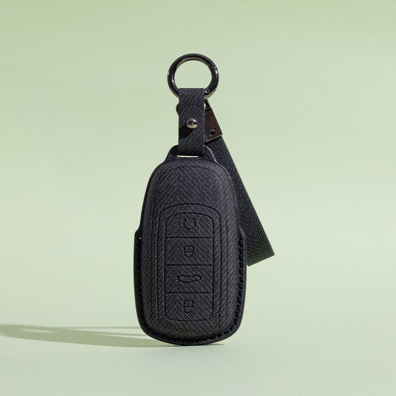 

Leather Car Key Case For Jaecoo J7 J8 Chery Car Key Cover Ai Ruizhe Tiggo 8Pro Omoda 5 Full Cover Protection Shell Holder
