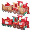 Santa Train Box  Christmas Gift Train Decoration Festive Christmas Train Santa Gingerbread Gift Boxes For Presents Candy