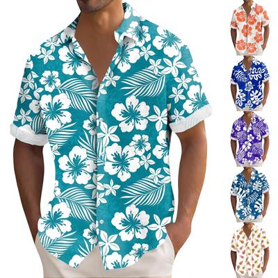 Hawaiian Shirt For Men, Men's Vintage Button Down Bowling Shirts Short Sleeve Summer Beach Shirt