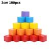 Dimensional Three Colourful Square Building Blocks Early Educational Kids Toys