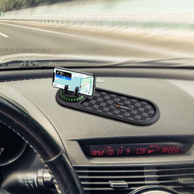 Anti Slip Phone Mat for Car 360 Degree Rotatable Phone Holder Multifunction Interior Accessories Cellphone Automobile Cradles