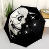 1pc Skull Stars Automatic Open/Close Umbrella, Portable Folding Umbrella, Compact Travel Umbrella For097