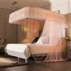 2025 Liftable Princess Style Three-Door U-Shaped Mosquito Net Canopy, Floor-Standing One-Piece Design