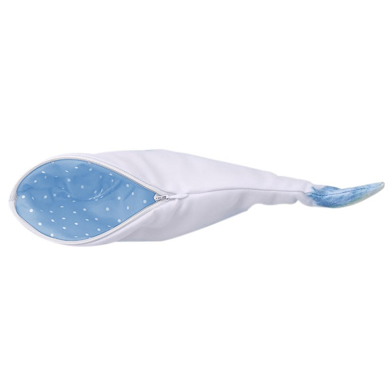 Creative Kawaii Korea Style Fish Shaped Pencils Case Bag Portable School Stationery Makeup Box