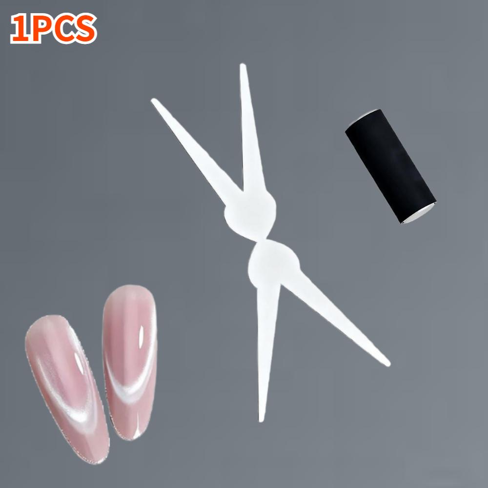 Большой Y-образный набор магнитов «кошачий глаз» с двойной головкой, цилиндрический магнитный стержень для DIY, французский V-образный полумесяц, инструмент для 3D-нейл-арта и маникюра