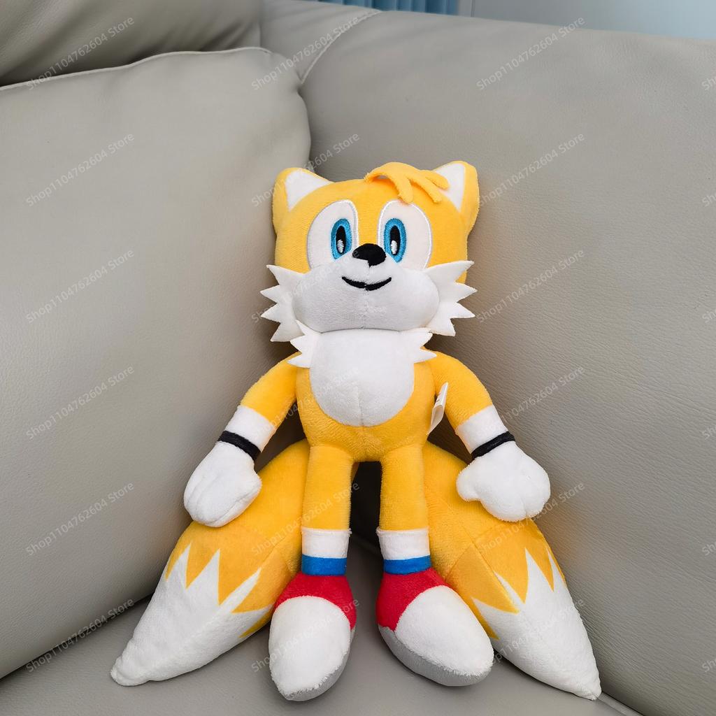 - New Machine Metal Sonic Plush Toy Doll children's toy doll 30cm soft plush toy high quality with knuckles and birthday Gift