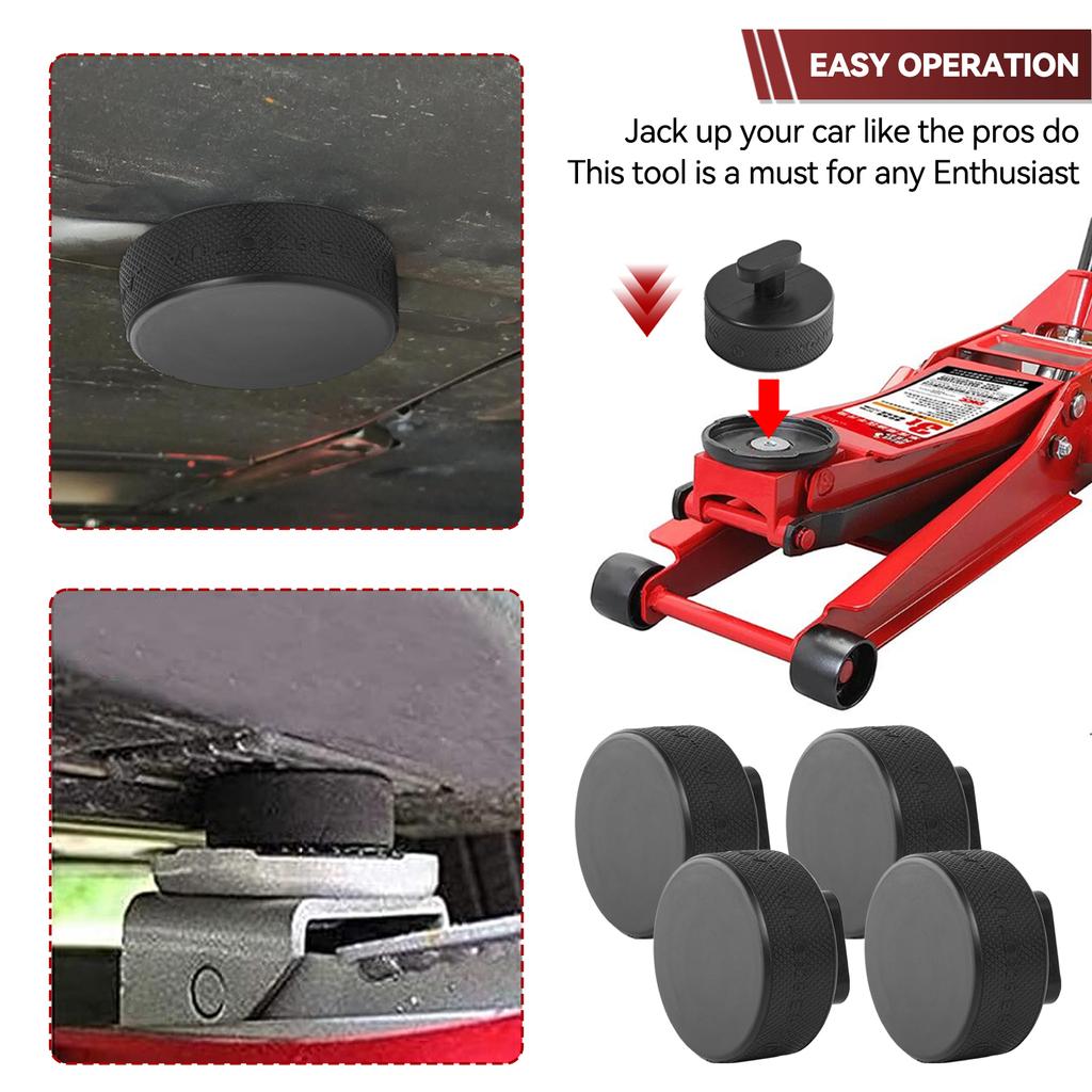 4X Car Rubber Jack Pad Lifting Point Adapter Storage Case Box Non-slip Support Frame Protector For Chevrolet Corvette C5 C6 C7 Z