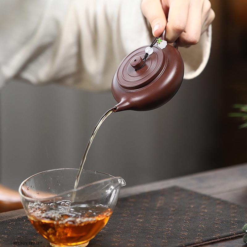 110ml Yixing Purple Clay Teapot Famous Handmade Small Capacity Tea Pot Zisha Kettle Chinese Teaware Tea Ceremony Customized